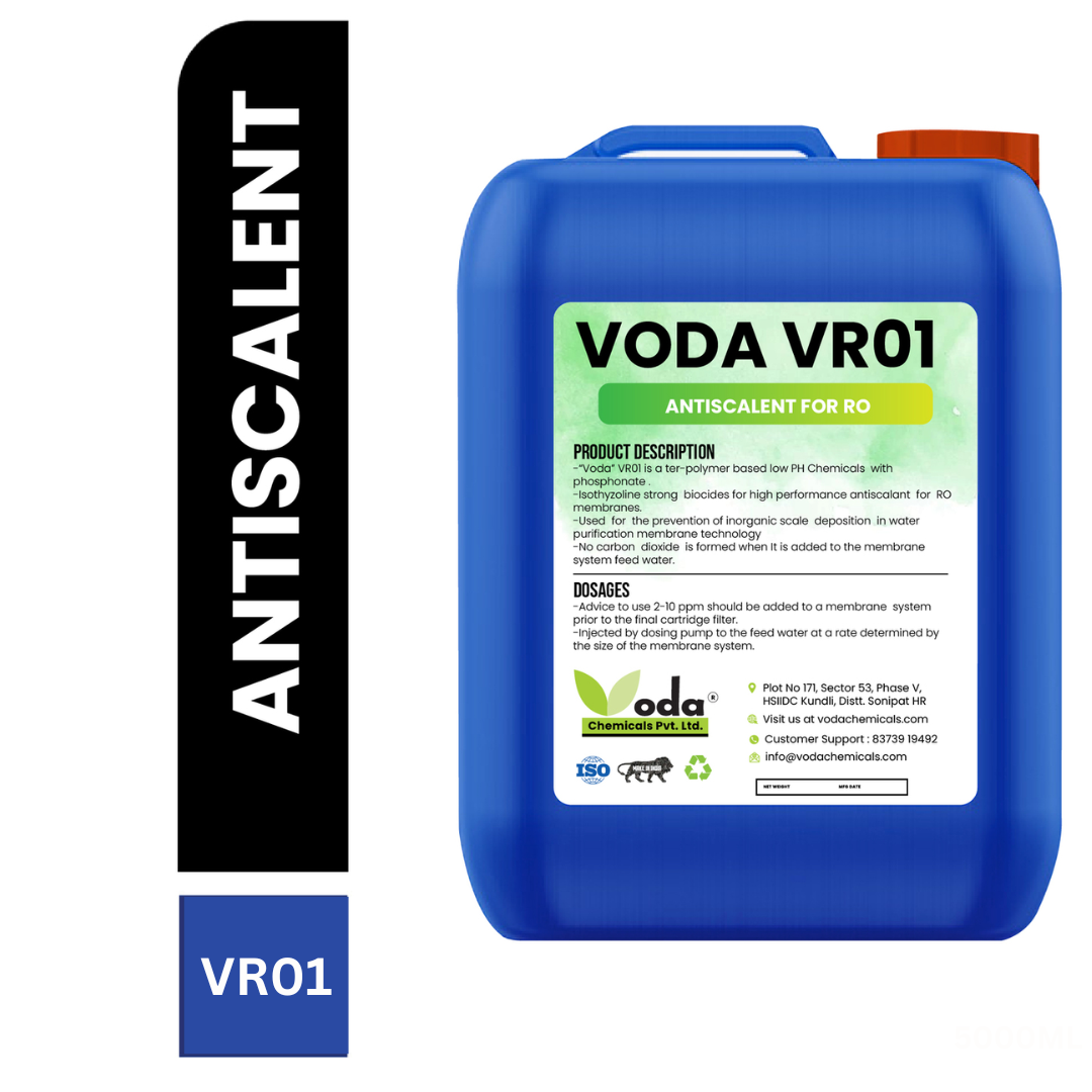 BATHROOM CLEANER - 2023-04-11T100730.542 A container of anti-scalant solution. The container is labeled with the product name and prominently indicates its purpose as an anti-scalant. The liquid inside the container is transparent or lightly colored. The image may show a water treatment system, such as a water softener or a reverse osmosis system. It conveys the application of the anti-scalant in preventing the build-up of scale or mineral deposits on surfaces. The image suggests the product's effectiveness in maintaining the efficiency and longevity of equipment by reducing scale formation in various industrial or domestic settings.