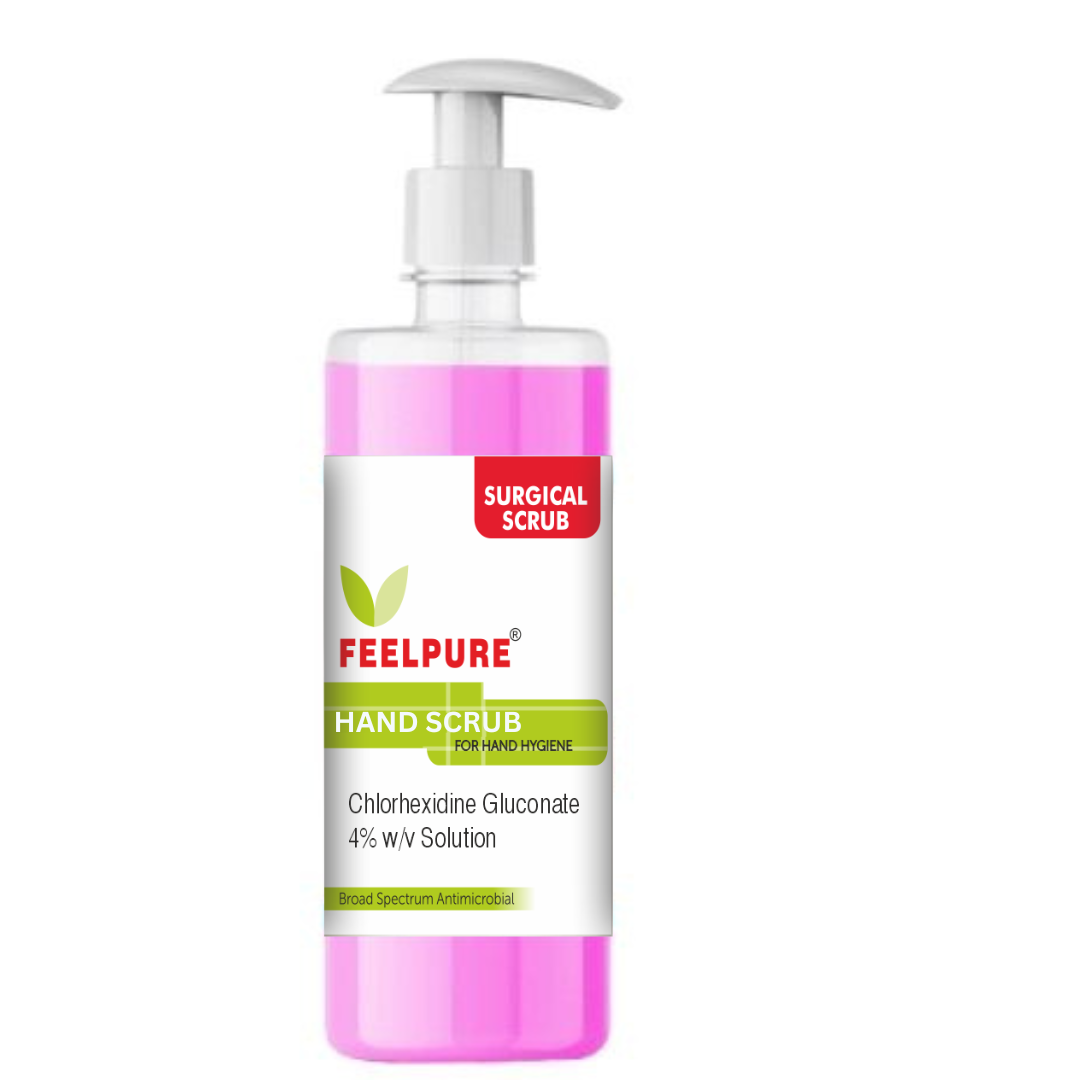HAND SCRUB 500ml Voda Feelpure Surgical Scrub CHG 4% - Image 1