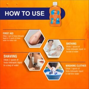 Voda Feelpure Antiseptic Liquid CHG 0.3%, Cetrimide 0.6% - Image 3