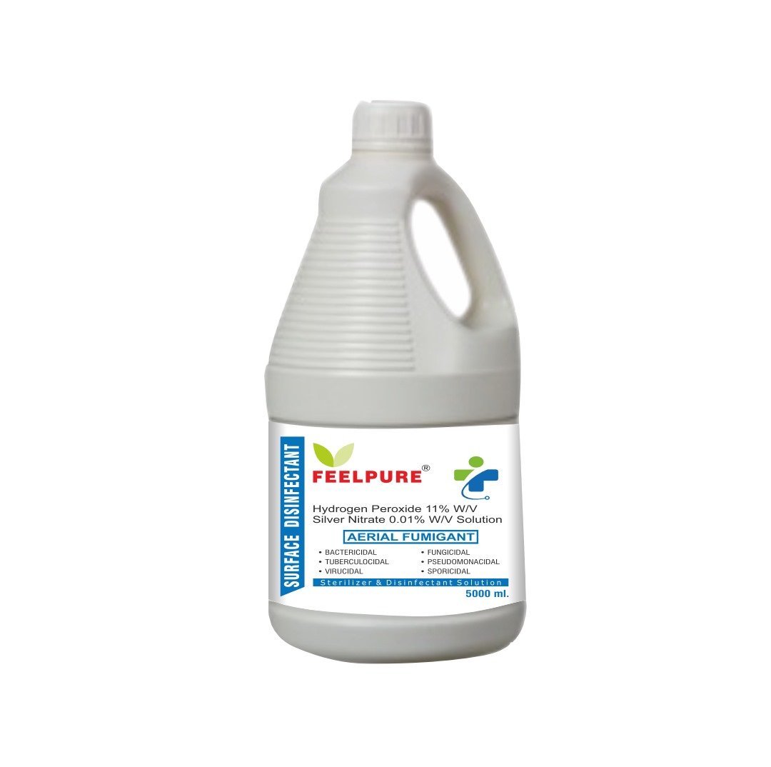 hydrogen peroxide 5000 ml Round Voda Feelpure Surface & Fogging Disinfectant Hydrogen Peroxide 11% & Nitrate 0.01% - Image 1